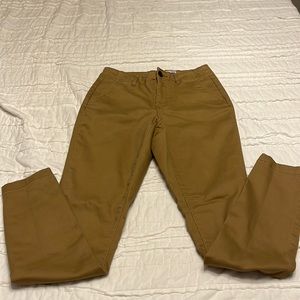 Womens khaki skinny chinos